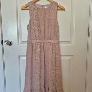 New! J. Crew Pink Snake Print Sleeveless Dress, Size 2